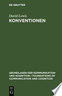 Konventionen : : Eine sprachphilosophische Abhandlung /