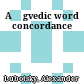 A Ṛgvedic word concordance