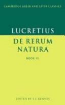 De rerum natura : book III