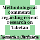 Methodological comments regarding recent research on Tibetan art