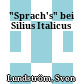 "Sprach's" bei Silius Italicus