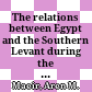 The relations between Egypt and the Southern Levant during the Late Iron Age: The material evidence from Egypt