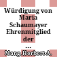 Würdigung von Maria Schaumayer : Ehrenmitglied der Gesamtakademie ; [Feierliche Sitzung 2006]