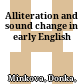 Alliteration and sound change in early English