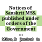 Notices of Sanskrit MSS. : published under orders of the Government of Bengal
