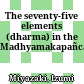 The seventy-five elements (dharma) in the Madhyamakapañcaskandhaka