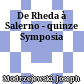De Rheda à Salerno - quinze Symposia