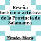 Reseña histórico-artística de la Provincia de Salamanca