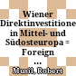 Wiener Direktinvestitionen in Mittel- und Südosteuropa : = Foreign direct investment from Vienna in Central and Southeast Europe
