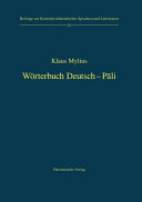 Wörterbuch Deutsch-Pāli