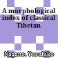 A morphological index of classical Tibetan