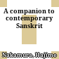 A companion to contemporary Sanskrit