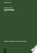 Gapping : : A Contribution to Sentence Grammar /