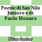 Poesie di San Nilo Juniore e di Paolo Monaco