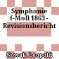 Symphonie f-Moll 1863 - Revisionsbericht