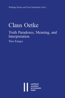 Truth paradoxes, meaning, and interpretation : two essays