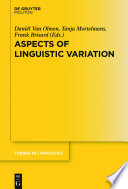 Aspects of Linguistic Variation.