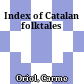 Index of Catalan folktales