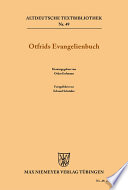 Otfrids Evangelienbuch /