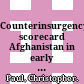 Counterinsurgency scorecard : Afghanistan in early 2011 relative to the insurgencies of the past 30 years /