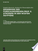 Ergebnisse der Forschungsreisen Prof. E. Stromers in den Wüsten Ägyptens.