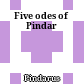 Five odes of Pindar