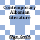 Contemporary Albanian literature