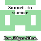 Sonnet - to science