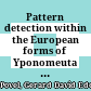 Pattern detection within the European forms of Yponomeuta <Lepidoptera, Yponomeutidae>