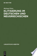 Klitisierung im Deutschen und Neugriechischen : : eine lexikalisch-phonologische Studie /