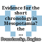 Evidence for the short chronology in Mesopotamia? : the chronological relationship between the texts from Emar and Ekalte