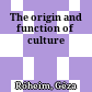 The origin and function of culture
