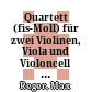 Quartett (fis-Moll) für zwei Violinen, Viola und Violoncell : opus 121