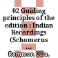 02 Guiding principles of the edition : : Indian Recordings (Schomerus 1929) /