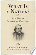 What Is a Nation? and Other Political Writings /