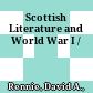 Scottish Literature and World War I /