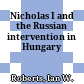 Nicholas I and the Russian intervention in Hungary