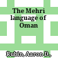 The Mehri language of Oman