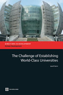 The challenge of establishing world-class universities