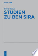 Studien zu Ben Sira /