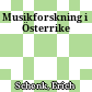 Musikforskning i Österrike