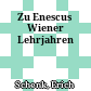 Zu Enescus Wiener Lehrjahren