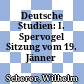 Deutsche Studien: I. Spervogel : Sitzung vom 19. Jänner 1870