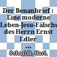 Der Benanbrief : : Eine moderne Leben-Jesu-Fälschung des Herrn Ernst Edler von der Planitz /