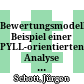 Bewertungsmodelle : Beispiel einer PYLL-orientierten Analyse der Todesursachen für den Freistaat Sachsen