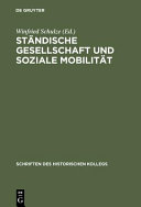 Ständische Gesellschaft und Soziale Mobilität /