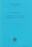 Aristotle in the Greek gnomological tradition