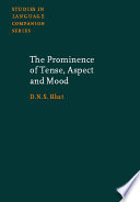 The prominence of tense, aspect, and mood