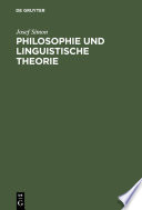 Philosophie und linguistische Theorie /