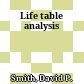 Life table analysis